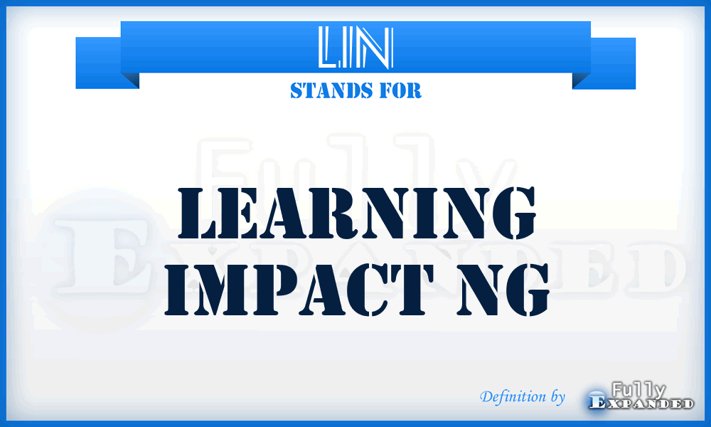 LIN - Learning Impact Ng