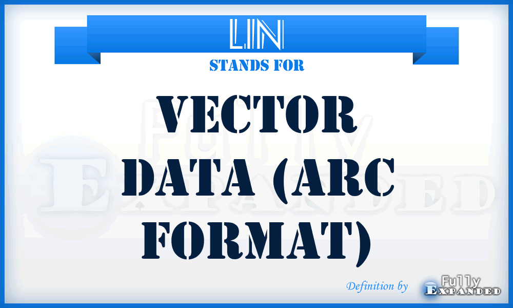 LIN - Vector data (ARC format)