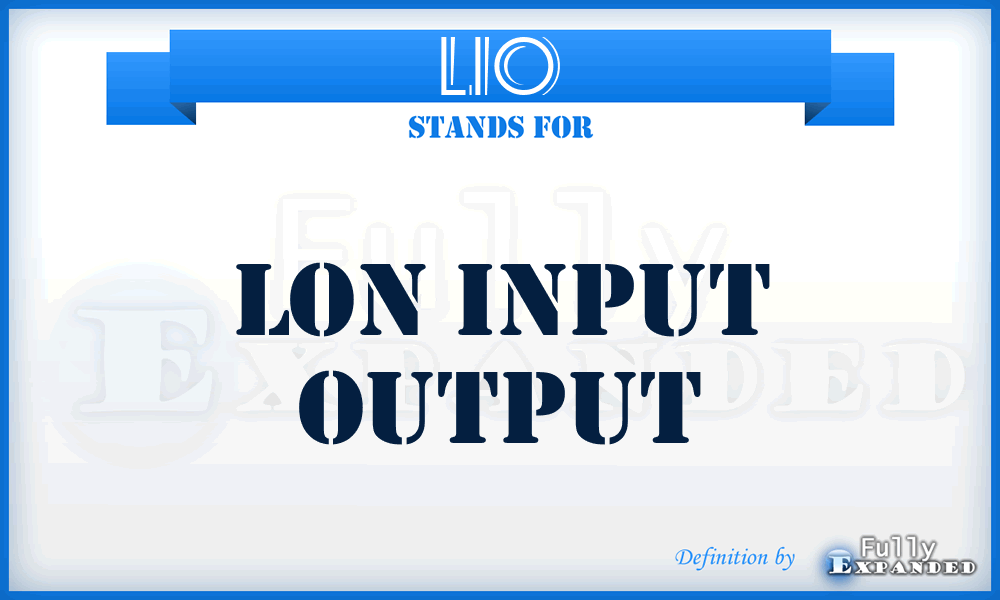 LIO - Lon Input Output