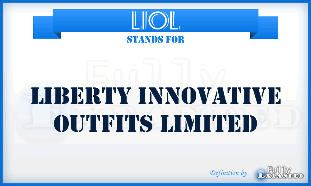 LIOL - Liberty Innovative Outfits Limited
