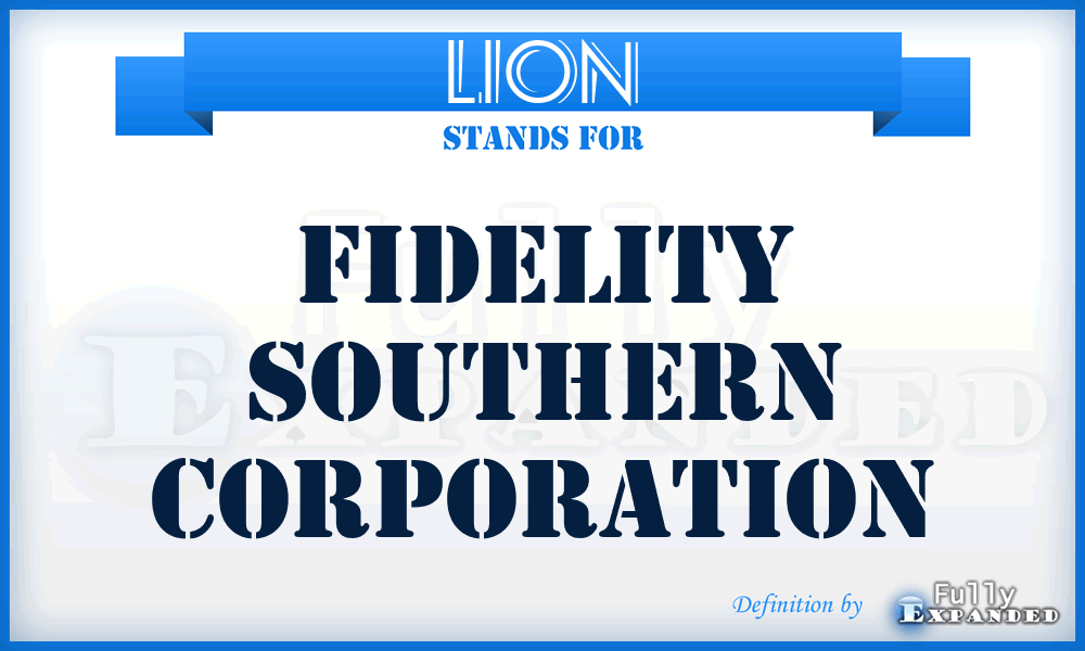 LION - Fidelity Southern Corporation