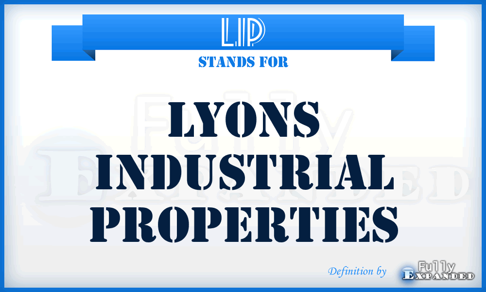 LIP - Lyons Industrial Properties