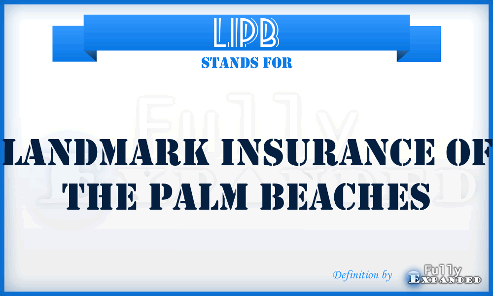 LIPB - Landmark Insurance of the Palm Beaches