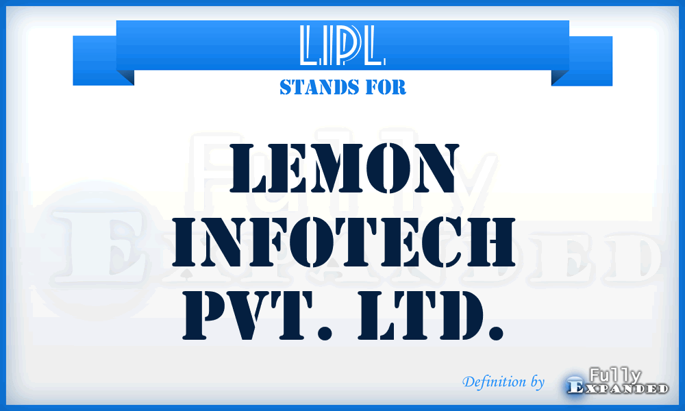 LIPL - Lemon Infotech Pvt. Ltd.