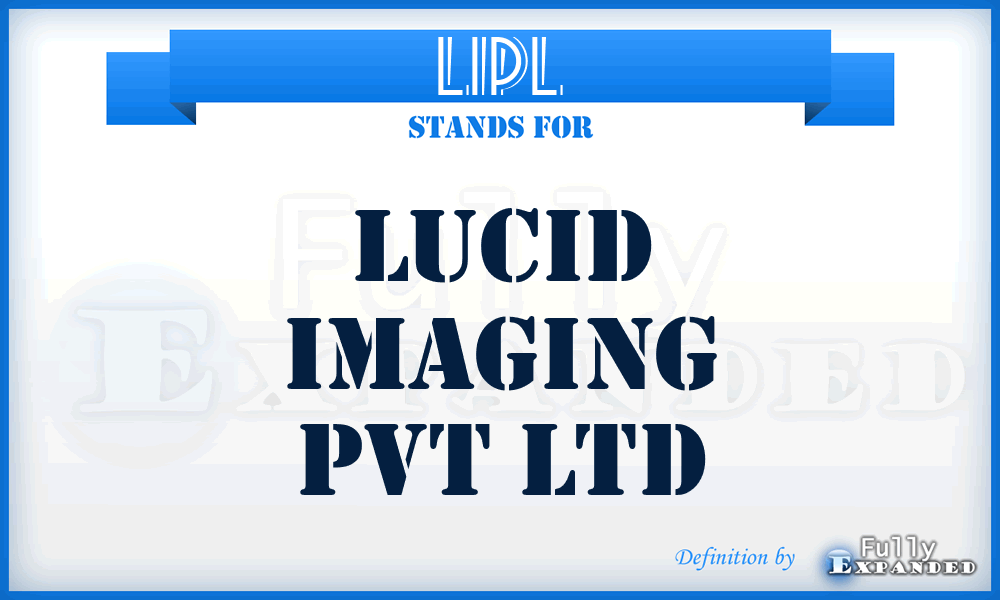 LIPL - Lucid Imaging Pvt Ltd