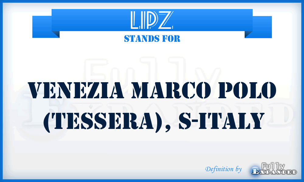 LIPZ - Venezia Marco Polo (Tessera), S-Italy