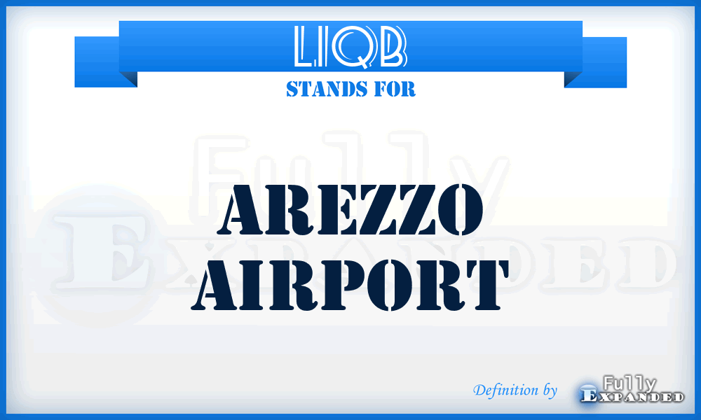 LIQB - Arezzo airport