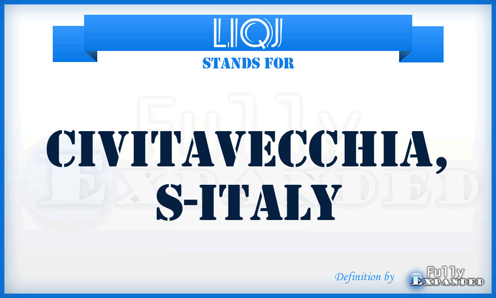 LIQJ - Civitavecchia, S-Italy