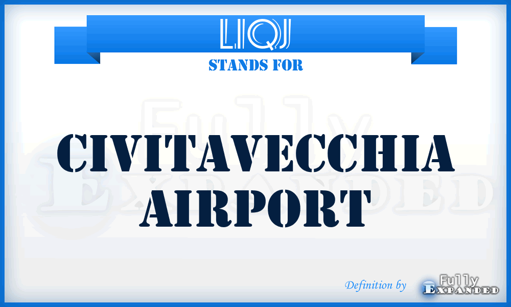 LIQJ - Civitavecchia airport