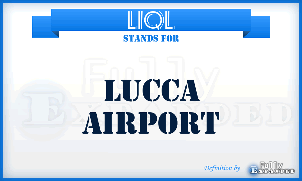 LIQL - Lucca airport