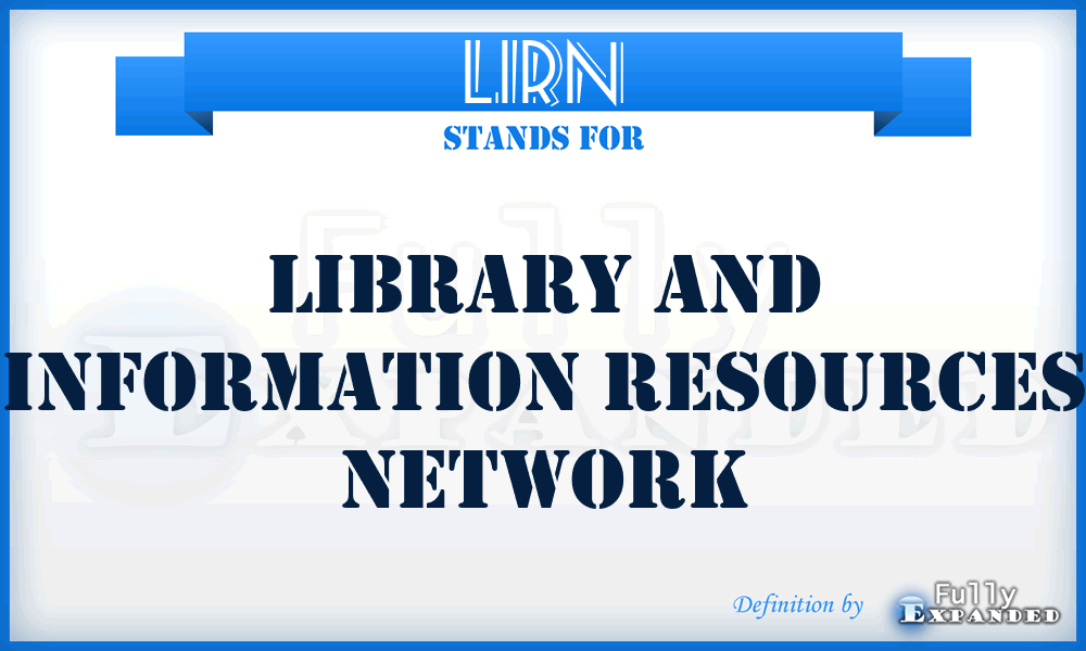 LIRN - Library and Information Resources Network