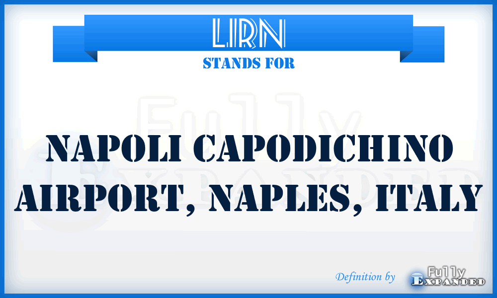 LIRN - Napoli Capodichino Airport, Naples, Italy