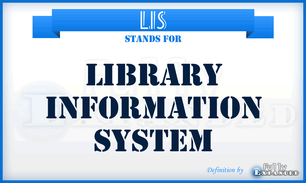 LIS - Library Information System