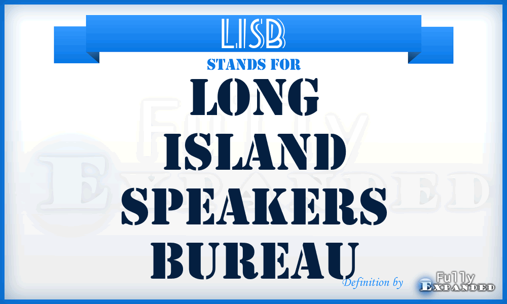 LISB - Long Island Speakers Bureau