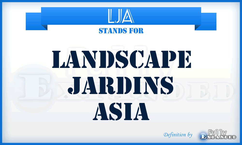 LJA - Landscape Jardins Asia