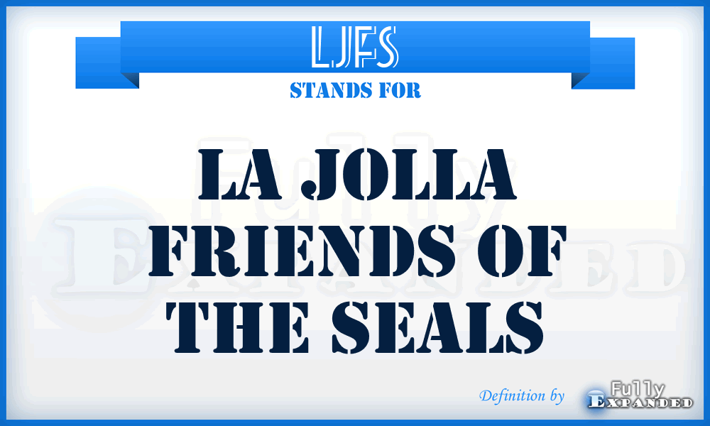 LJFS - La Jolla Friends of the Seals