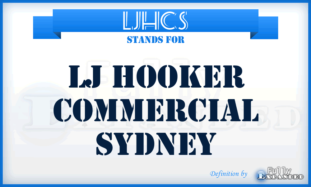LJHCS - LJ Hooker Commercial Sydney