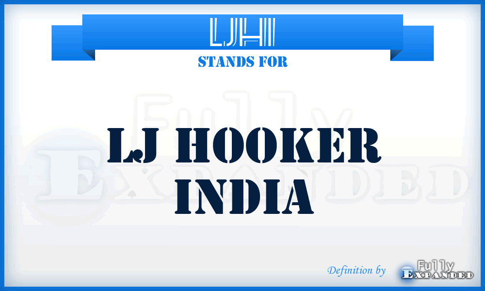 LJHI - LJ Hooker India