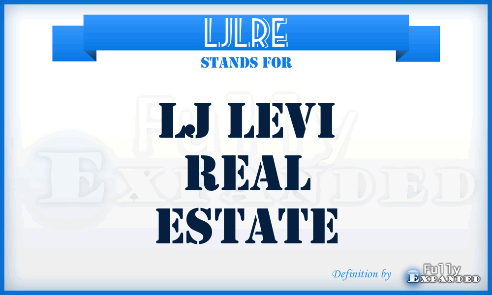 LJLRE - LJ Levi Real Estate