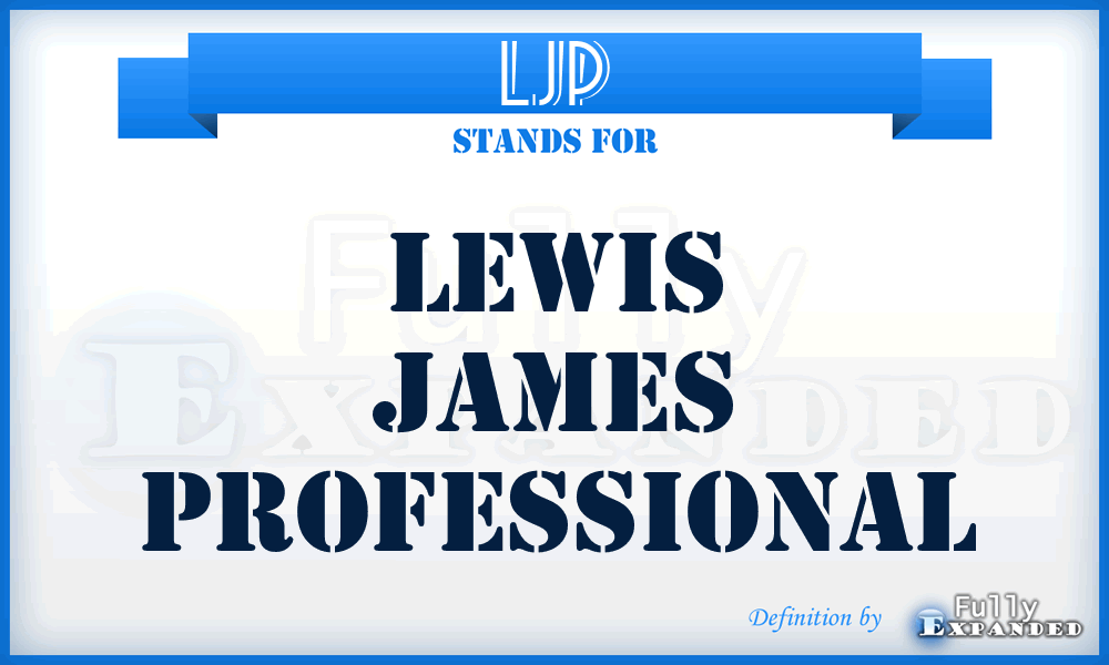 LJP - Lewis James Professional