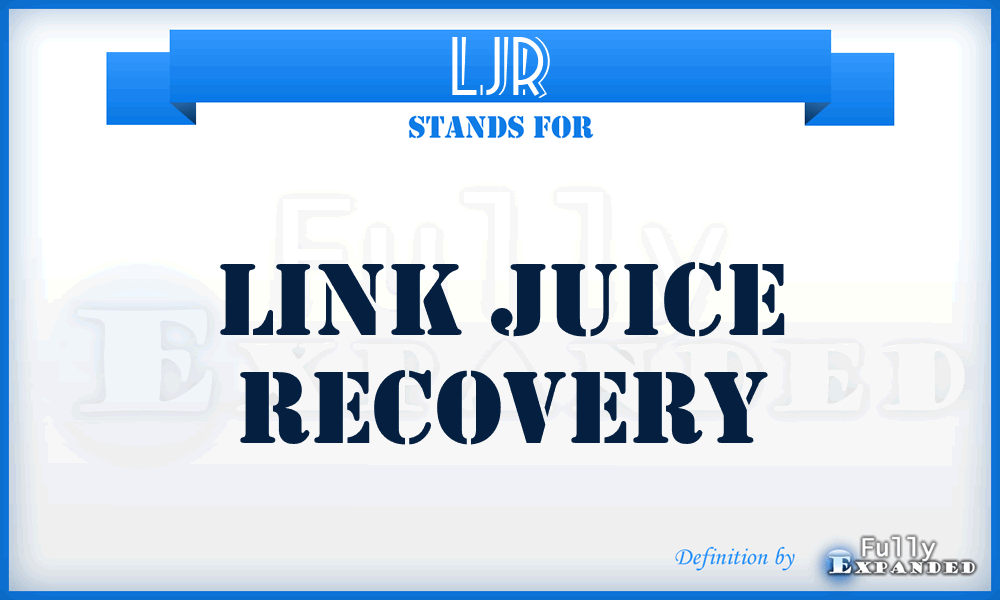 LJR - Link Juice Recovery