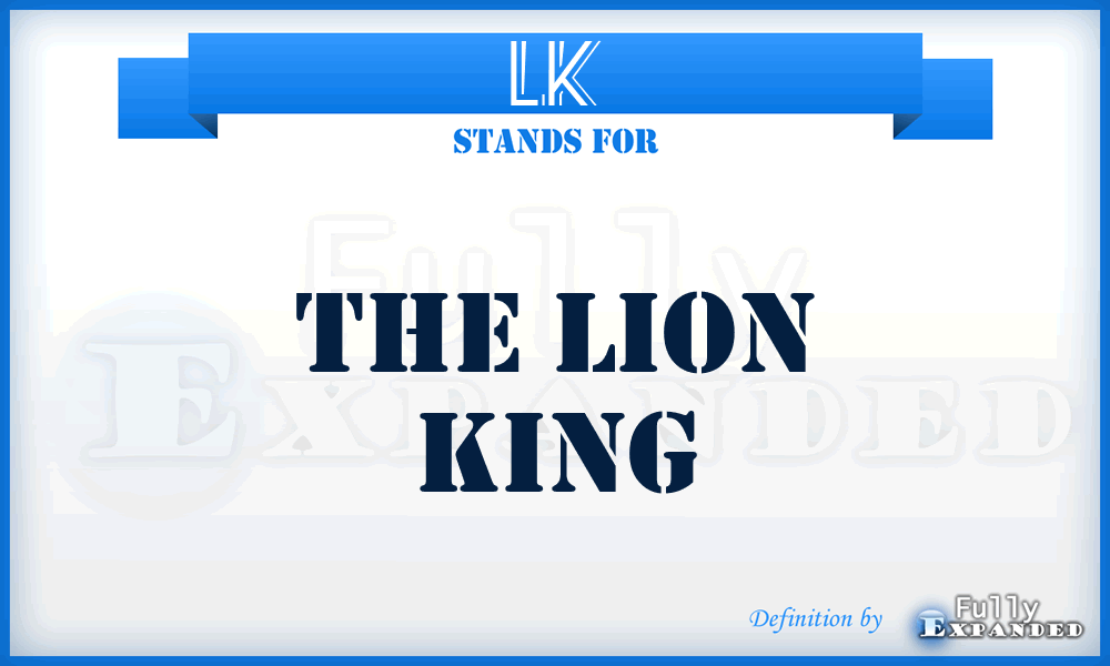 LK - The Lion King