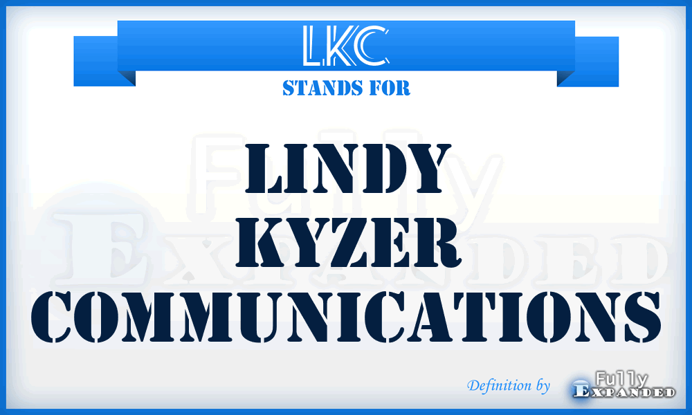 LKC - Lindy Kyzer Communications