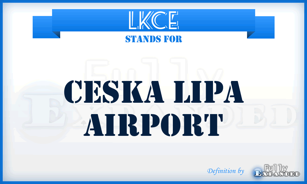LKCE - Ceska Lipa airport