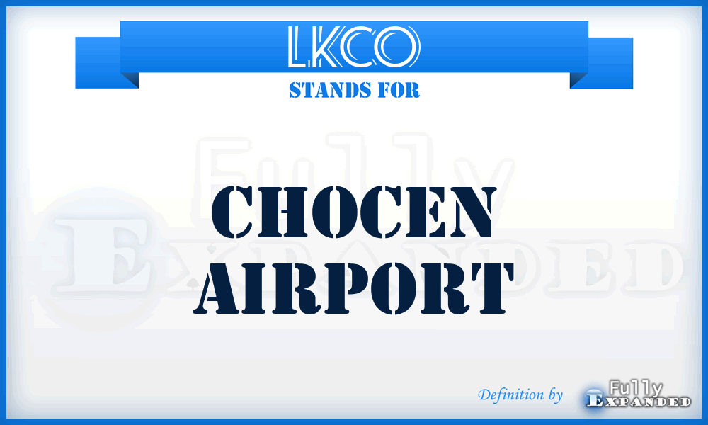 LKCO - Chocen airport