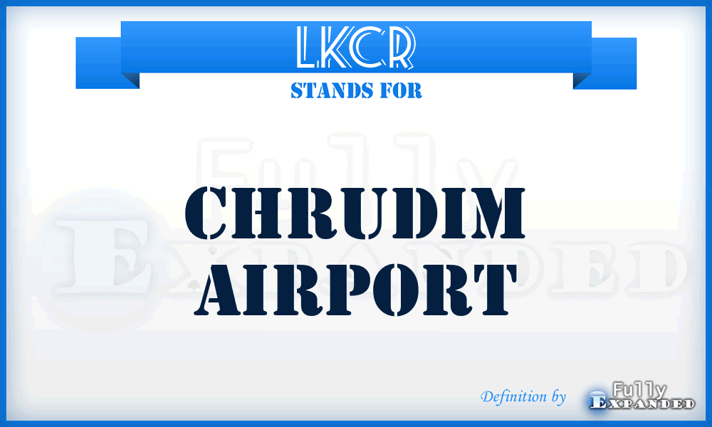 LKCR - Chrudim airport