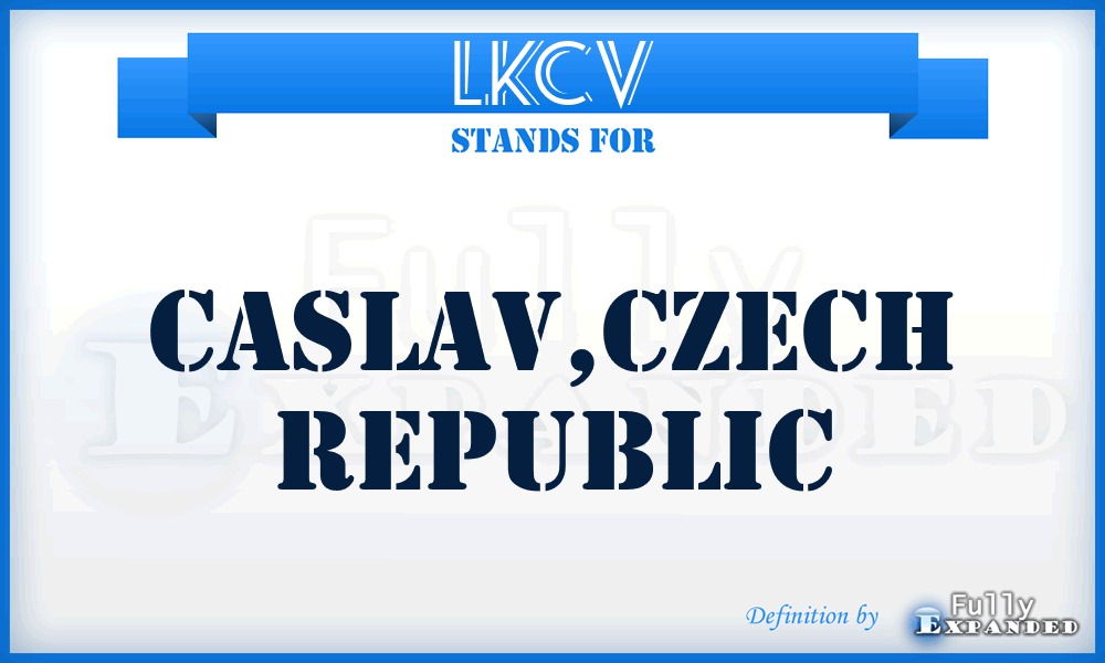 LKCV - Caslav,Czech Republic
