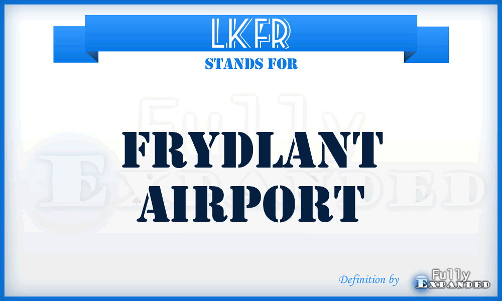 LKFR - Frydlant airport