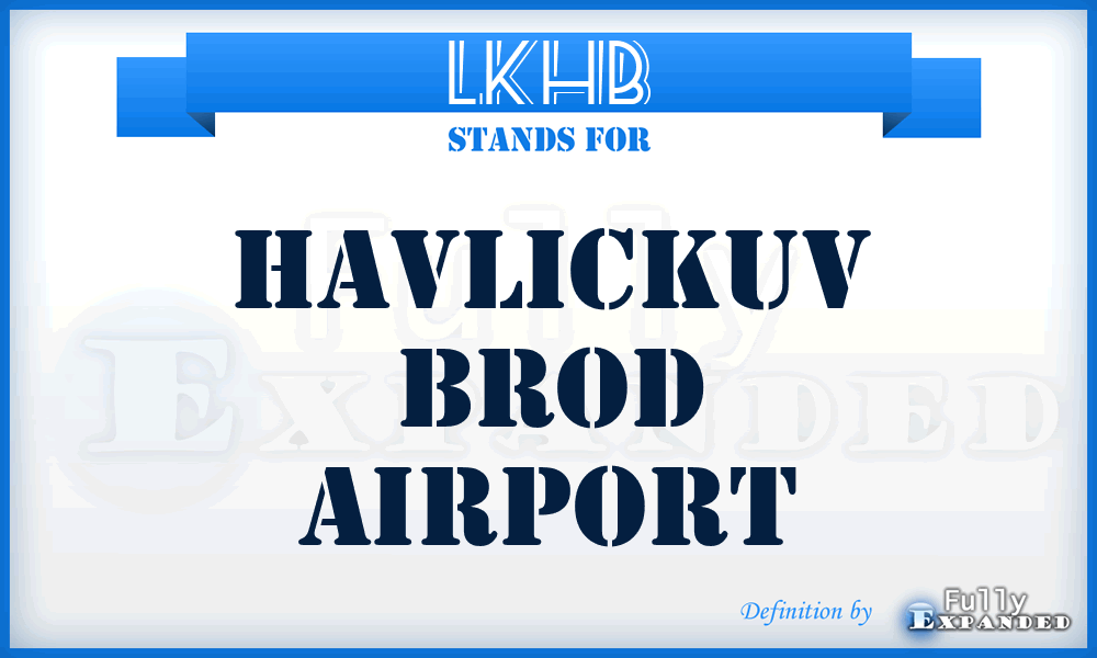 LKHB - Havlickuv Brod airport