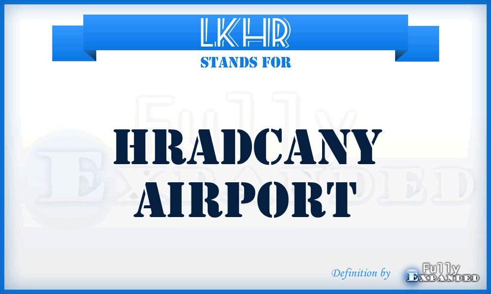 LKHR - Hradcany airport
