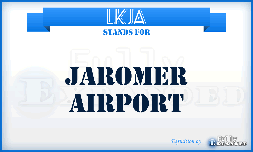 LKJA - Jaromer airport