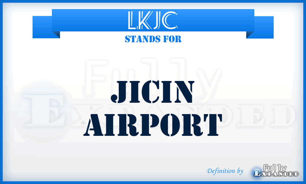 LKJC - Jicin airport