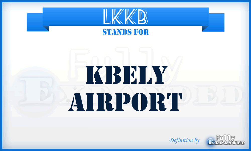 LKKB - Kbely airport