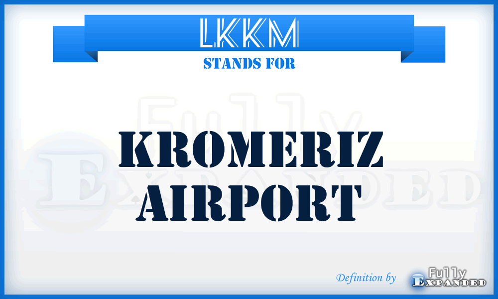 LKKM - Kromeriz airport