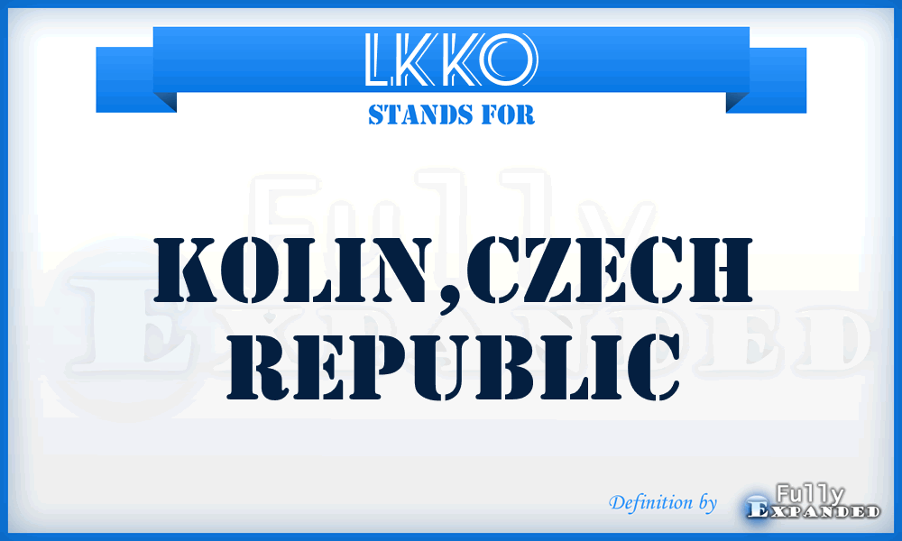 LKKO - Kolin,Czech Republic