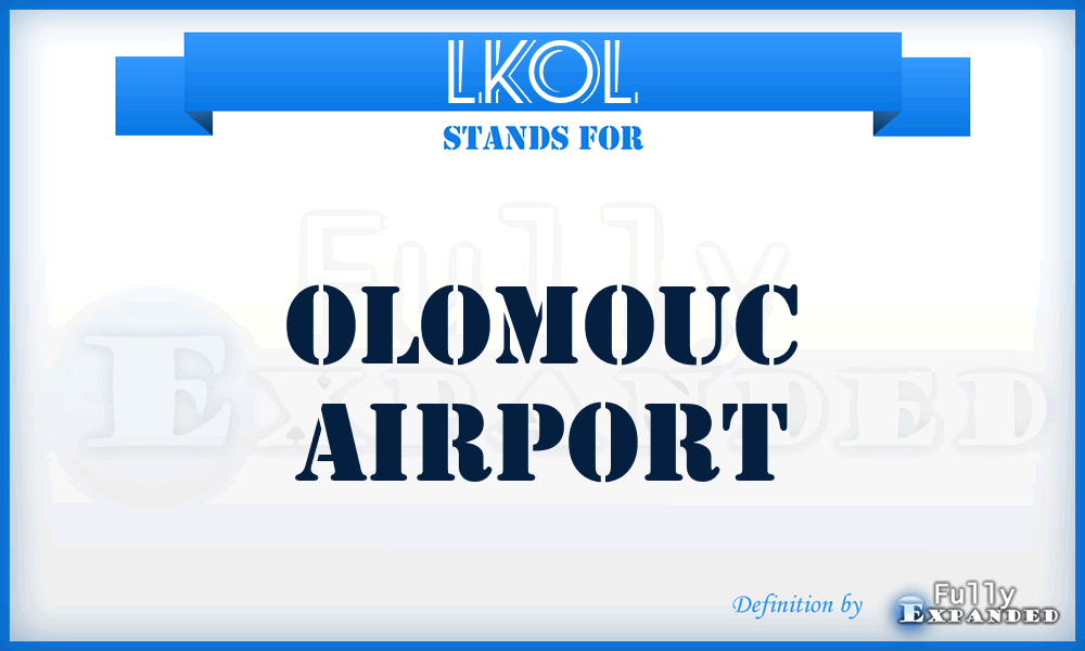 LKOL - Olomouc airport
