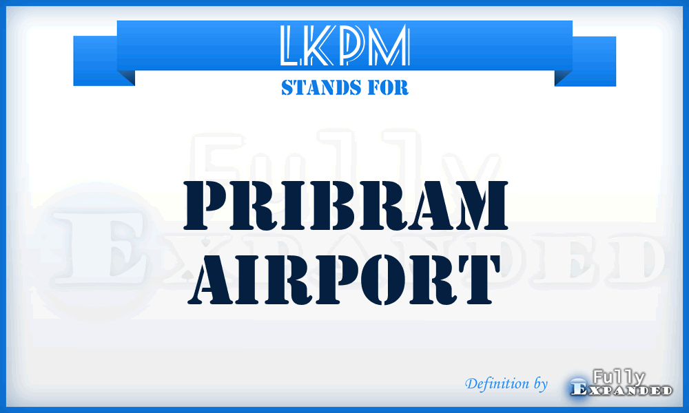 LKPM - Pribram airport