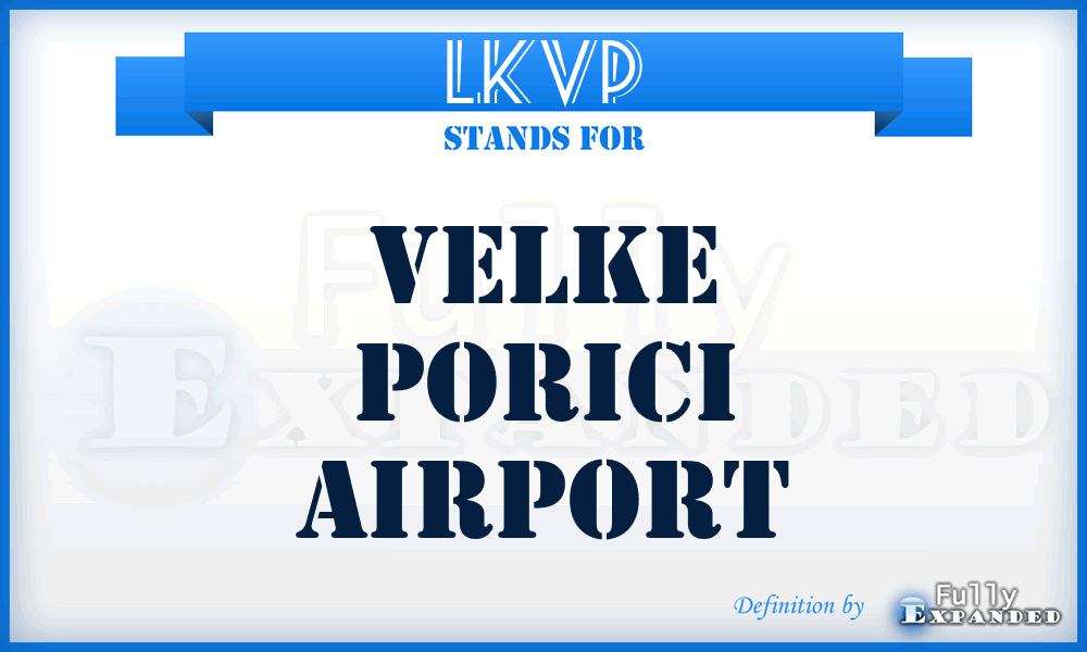 LKVP - Velke Porici airport