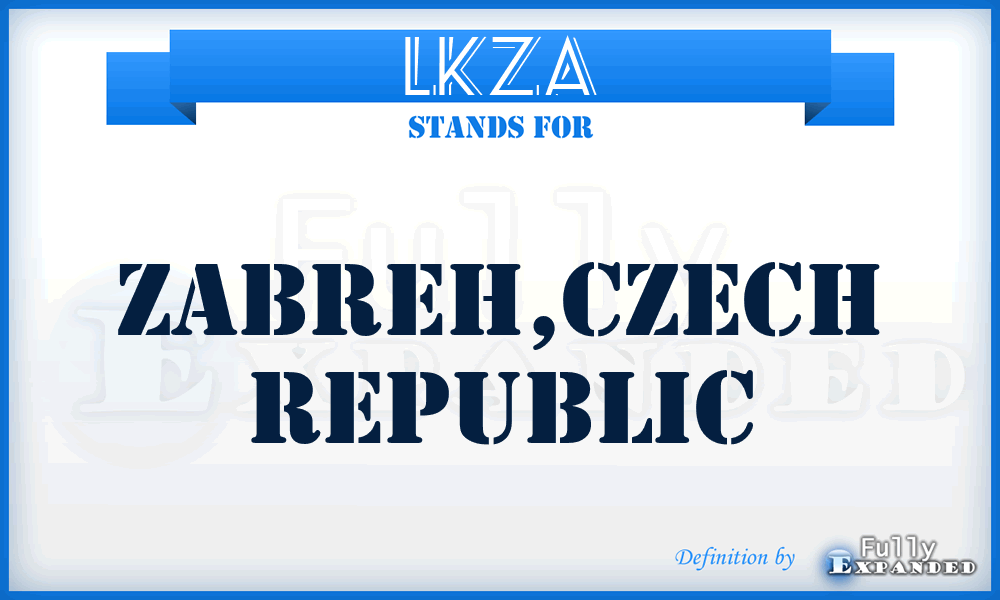 LKZA - Zabreh,Czech Republic