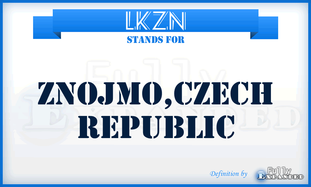 LKZN - Znojmo,Czech Republic