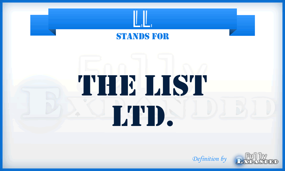 LL - The List Ltd.