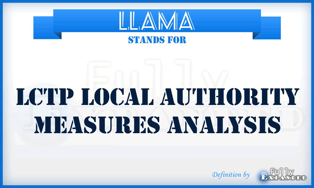 LLAMA - LCTP Local Authority Measures Analysis