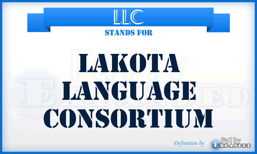 LLC - Lakota Language Consortium