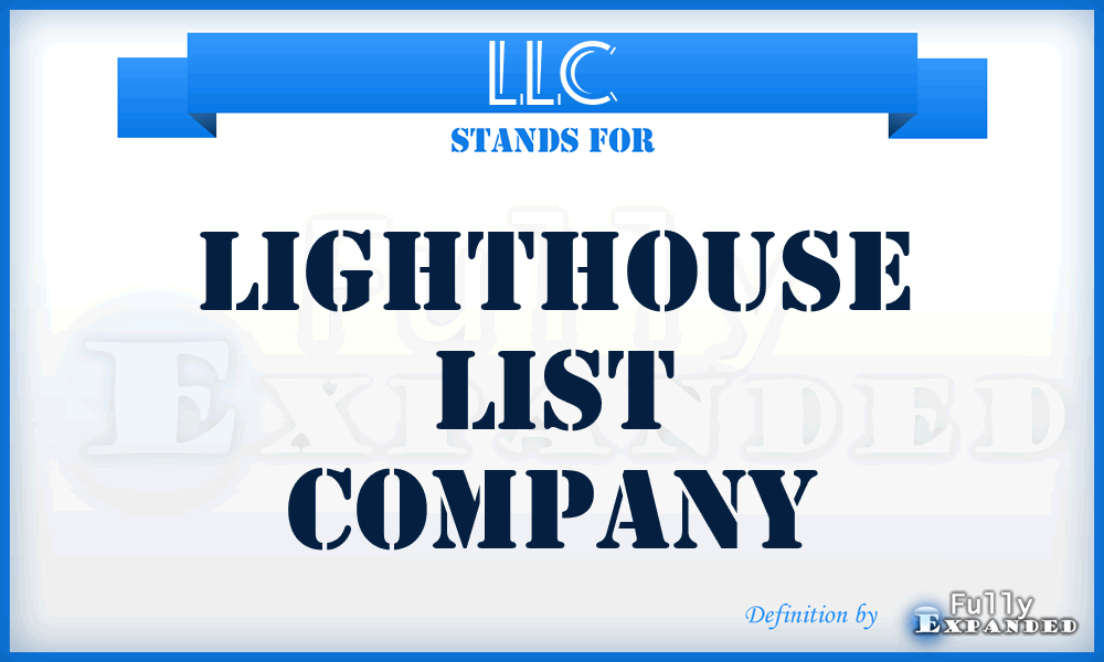 LLC - Lighthouse List Company