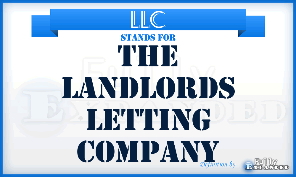 LLC - The Landlords Letting Company