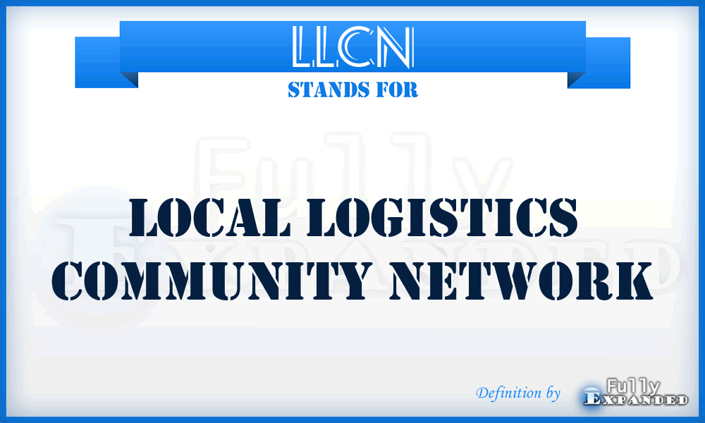 LLCN - Local Logistics Community Network